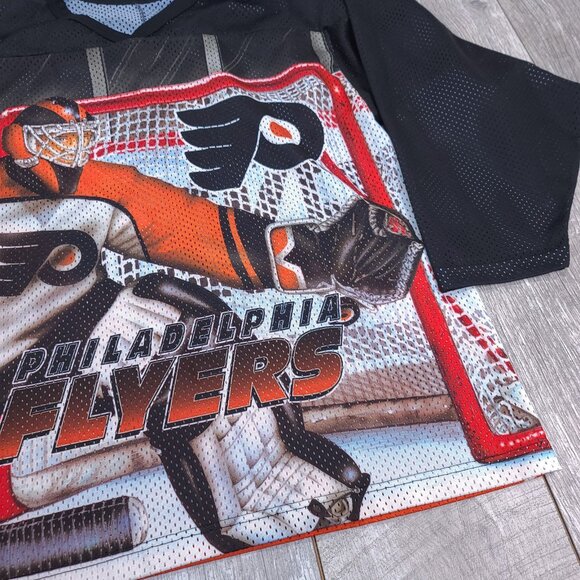 Vintage CCM Jersey Mens Small Maska Hockey Philadelphia Flyers Goalie Hockey USA - Picture 3 of 7